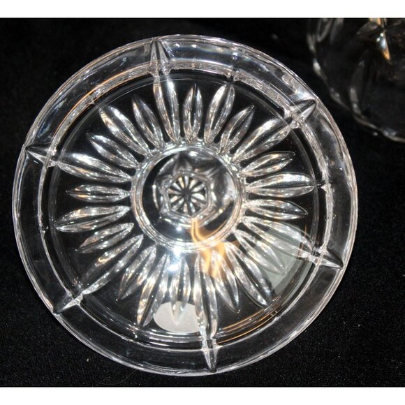 Vtg Gorham King Edward Collection Sugar & Cream Set C455 Glass Lead Crystal Lid - Picture 10 of 12